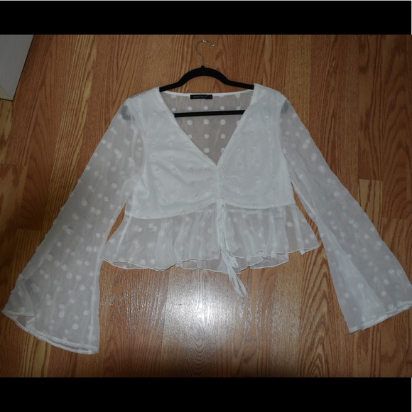 White polka dot Women’s blouse SHEIN - Picture 3 of 3